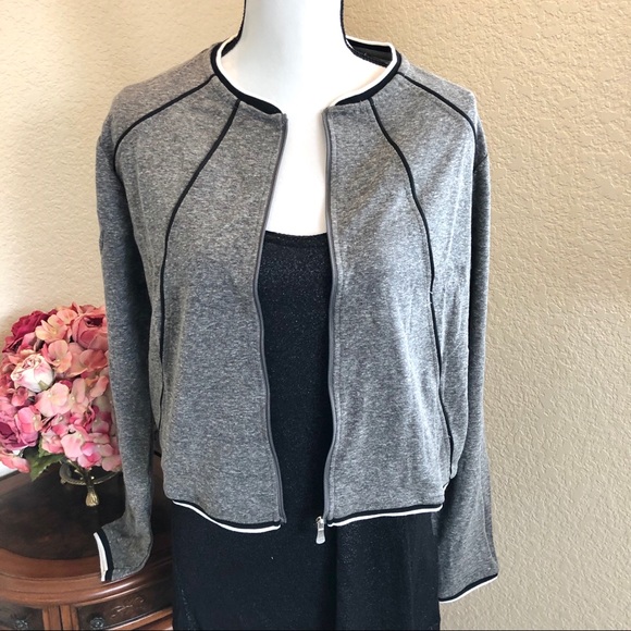 Danskin Cropped Bomber Jacket - Picture 4 of 8